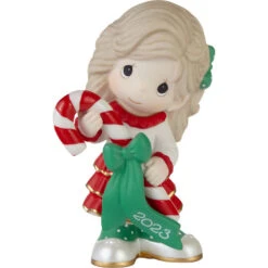 Precious Moments Sweet Christmas Wishes Girl 2023 Figurine, 4.8"