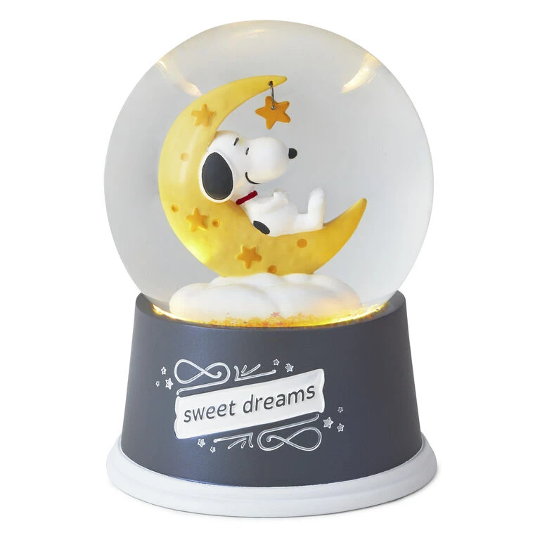 Hallmark Peanuts® Snoopy Sweet Dreams Snow Globe With Light - Image 2