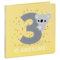 Hallmark Three Is Awesome! Birthday Book