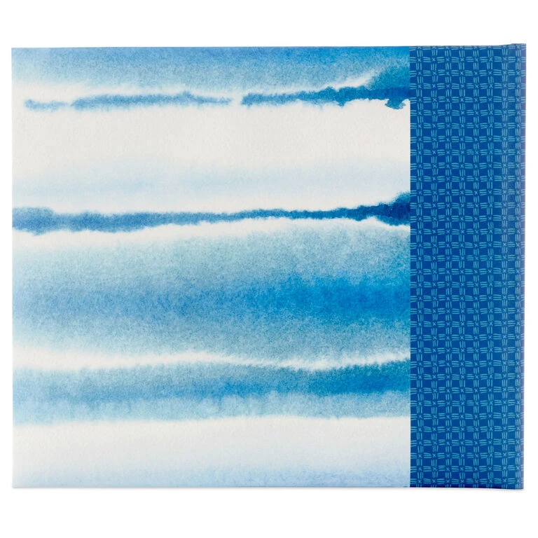 Hallmark Blue Shibori Print Guest Book - Image 4