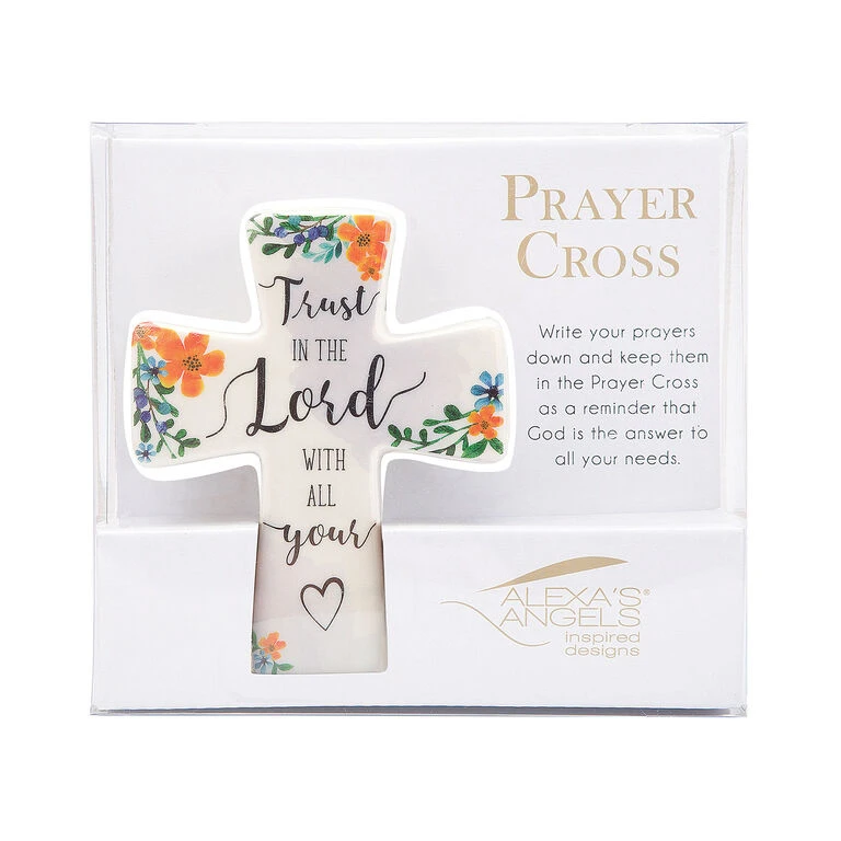 Roman Trust In The Lord Porcelain Prayer Cross - Image 2