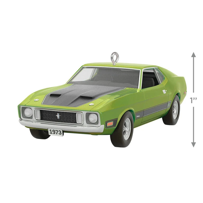 Hallmark Classic American Cars 1973 Ford Mustang Mach 1 2023 Metal Ornament - Image 3