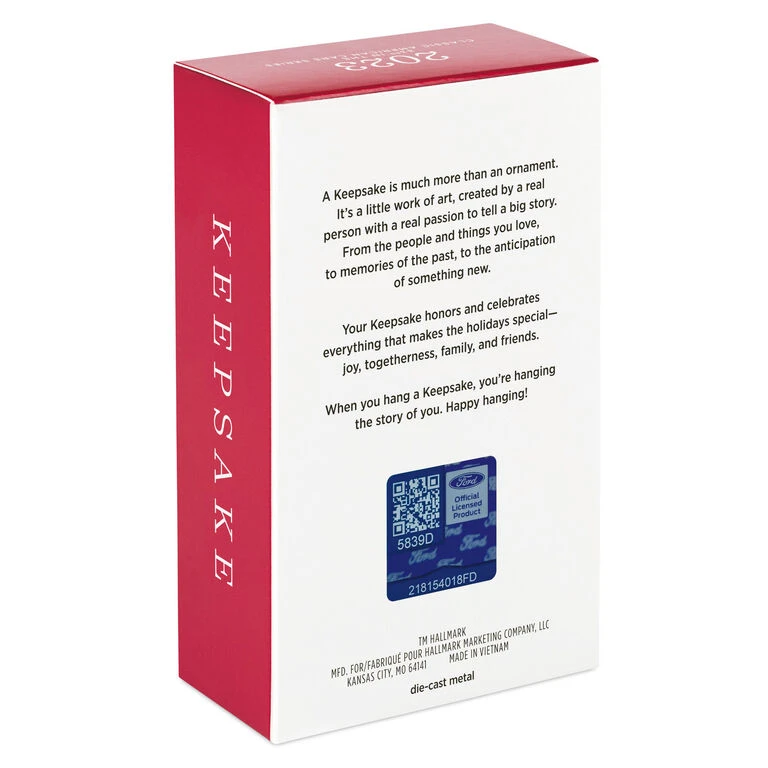 Hallmark Classic American Cars 1973 Ford Mustang Mach 1 2023 Metal Ornament - Image 5