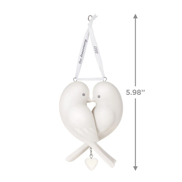 Hallmark Our Anniversary 2023 Porcelain Ornament - Image 3