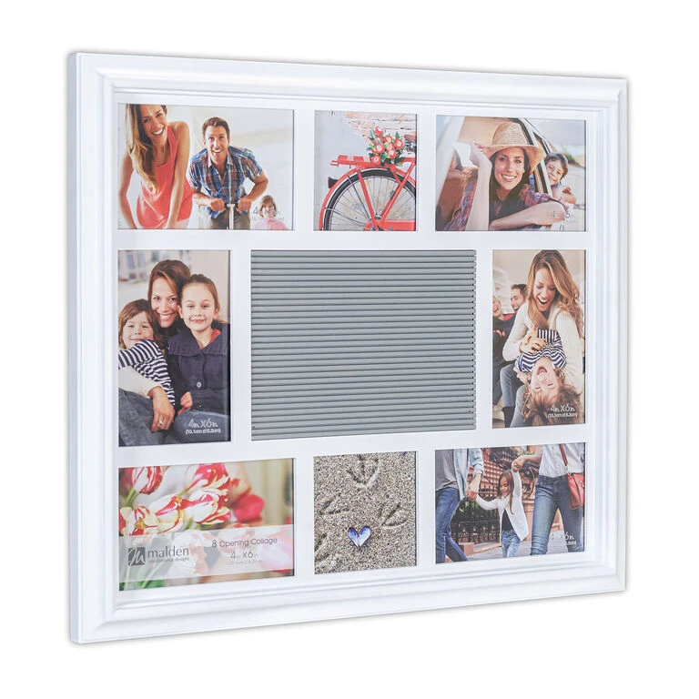 Malden Photo Collage Letterboard White Picture Frame, 18.5x16.5 - Image 2