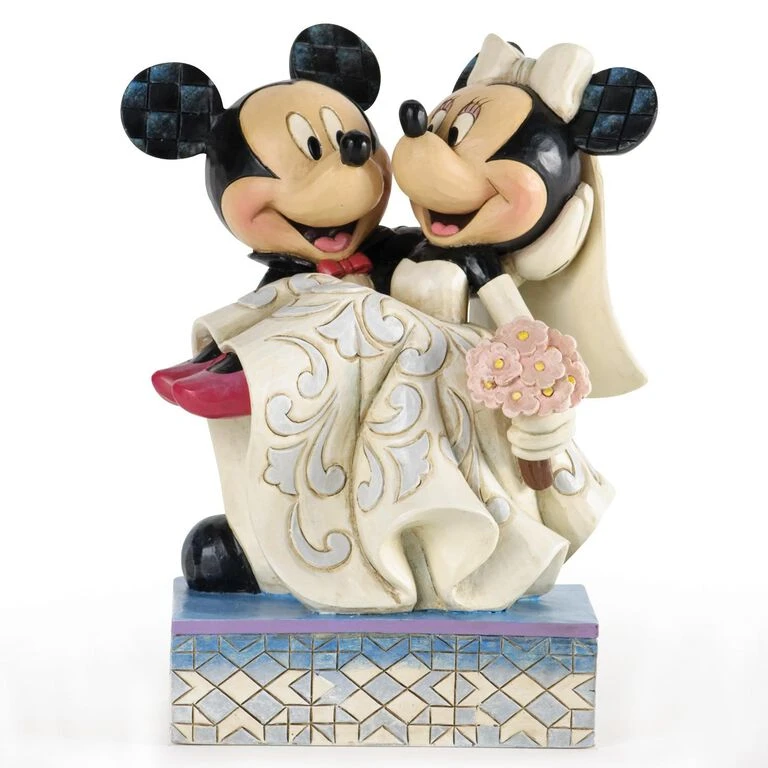 Enesco Congratulations, Mickey & Minnie Wedding Figurine